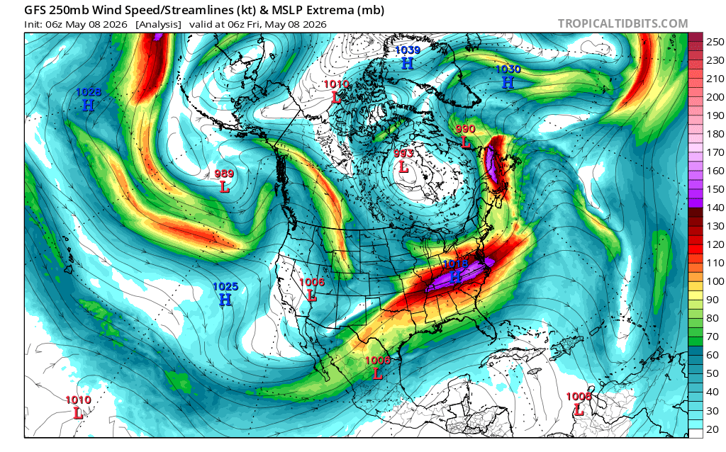 250mb Canada and Mexico Analysis - 00