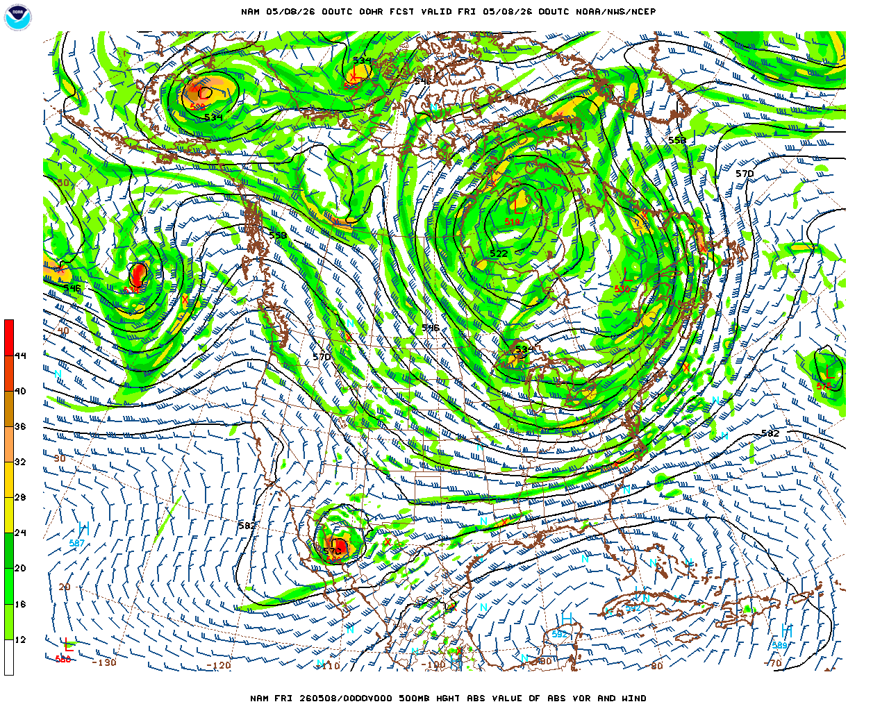 500mb Analysis - 00